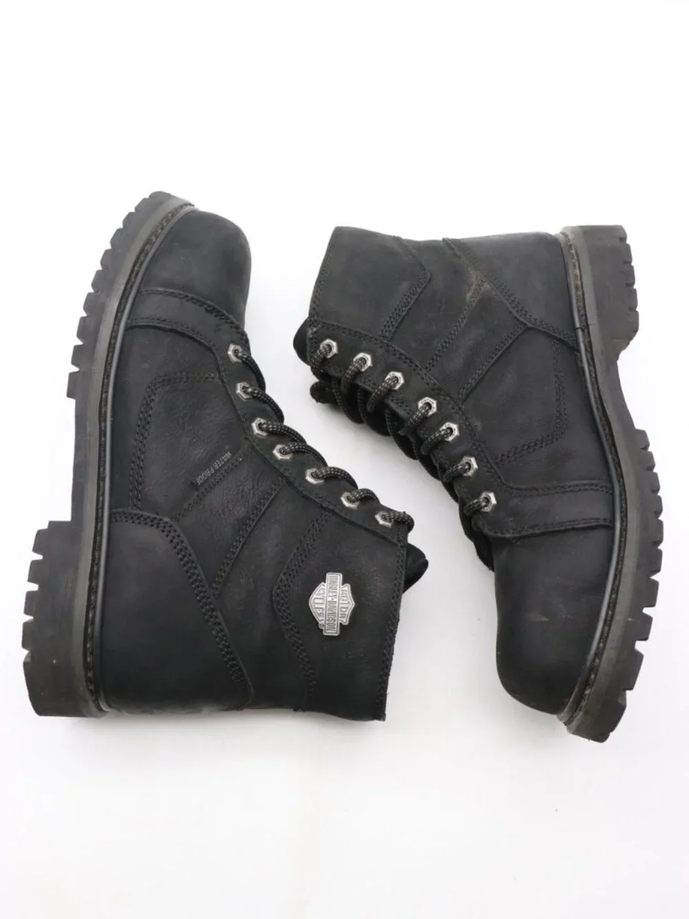 Harley-Davidson Lagarto Men's 9.5 M Black Leather Waterproof Composite Toe Boots
